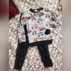 Sleepy Sloth Halloween MONSTER Truck Jogger Set Size 5/6